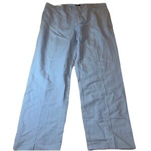 NWT Izod Hampton Blue Linen Pants 40 x 32 Straight